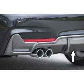 Diffuseur de pare-chocs arrière "Carbon-look" "Rieger Tuning" pour BMW SERIE 4 (F32/F33)