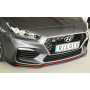 Lame de pare-chocs avant "noir" "Rieger Tuning" pour HYUNDAI I30