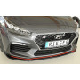 Lame de pare-chocs avant "noir brillant" "Rieger Tuning" pour HYUNDAI I30