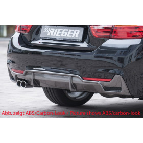 Diffuseur de pare-chocs arrière "Noir brillant" "Rieger Tuning" pour BMW SERIE 4 (F32/F33)