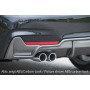 Diffuseur de pare-chocs arrière "Noir" "Rieger Tuning" pour BMW SERIE 4 (F32/F33)