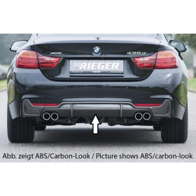 Diffuseur de pare-chocs arrière "Noir brillant" "Rieger Tuning" pour BMW SERIE 4 (F32/F33)