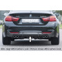 Diffuseur de pare-chocs arrière "Noir brillant" "Rieger Tuning" pour BMW SERIE 4 (F32/F33)