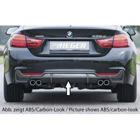 Diffuseur de pare-chocs arrière "Noir brillant" "Rieger Tuning" pour BMW SERIE 4 (F36)