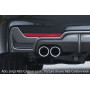 Diffuseur de pare-chocs arrière "Noir brillant" "Rieger Tuning" pour BMW SERIE 4 (F36)