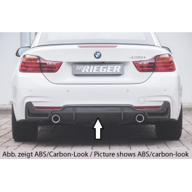 Diffuseur de pare-chocs arrière "Noir brillant" "Rieger Tuning" pour BMW SERIE 4 (435i/440i-F32/F33)