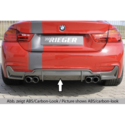 Diffuseur de pare-chocs arrière "Noir" "Rieger Tuning" pour BMW SERIE 4 (435i/440i-F36)