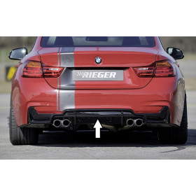 Diffuseur de pare-chocs arrière "Noir brillant" "Rieger Tuning" pour BMW SERIE 4 (435i/440i-F36)