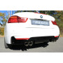 Diffuseur de pare-chocs arrière "Noir brillant" "Rieger Tuning" pour BMW SERIE 4 (435i/440i-F36)