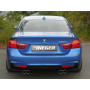 Diffuseur de pare-chocs arrière "Noir brillant" "Rieger Tuning" pour BMW SERIE 4 (435i/440i-F36)
