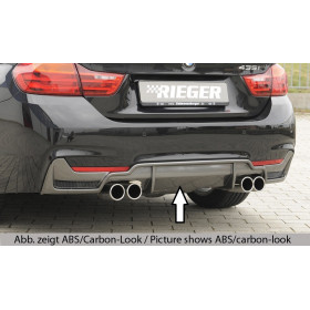 Diffuseur de pare-chocs arrière "Noir" "Rieger Tuning" pour BMW SERIE 4 (435i/440i-F32/F33)