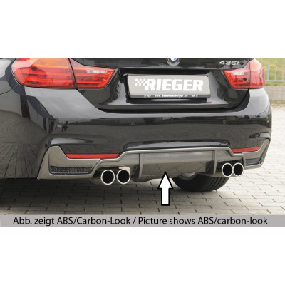 Diffuseur de pare-chocs arrière "Noir" "Rieger Tuning" pour BMW SERIE 4 (435i/440i-F32/F33)