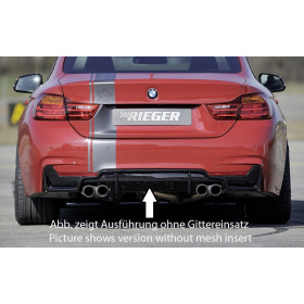 Diffuseur de pare-chocs arrière "Noir brillant" "Rieger Tuning" pour BMW SERIE 4 (435i/440i-F36)
