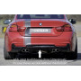 Diffuseur de pare-chocs arrière "Noir brillant" "Rieger Tuning" pour BMW SERIE 4 (435i/440i-F32/F33)