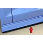 Lame de bas de caisse gauche "noir" "Rieger Tuning" pour AUDI S3 (8V)