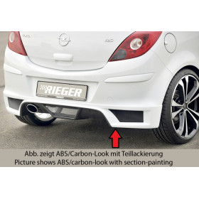 Diffuseur de pare-chocs arrière "noir" "Rieger Tuning" pour OPEL CORSA D