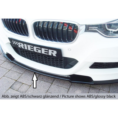 Lame de pare-chocs avant noir Rieger Tuning pour BMW SERIE 3