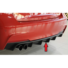 Diffuseur de pare-chocs arrière "Noir" "Rieger Tuning" pour BMW SERIE 3 (F30/F31)