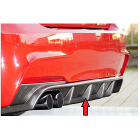 Diffuseur de pare-chocs arrière "Carbon-look" "Rieger Tuning" pour BMW SERIE 3 (F30/F31)