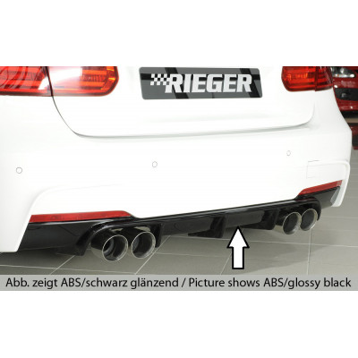 Diffuseur de pare-chocs arrière "Noir" "Rieger Tuning" pour BMW SERIE 3 (F30/F31)