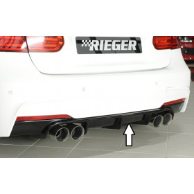 Diffuseur de pare-chocs arrière "Noir brillant" "Rieger Tuning" pour BMW SERIE 3 (F30/F31)