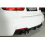 Diffuseur de pare-chocs arrière "Noir brillant" "Rieger Tuning" pour BMW SERIE 3 (F30/F31)