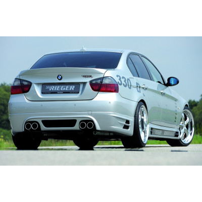 Ajout de pare-chocs arrière "noir" "Rieger Tuning" pour BMW SERIE 3 (E90/E91)