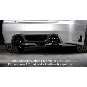 Ajout de pare-chocs arrière "Carbon look" "Rieger Tuning" pour BMW SERIE 3 (E90/E91)