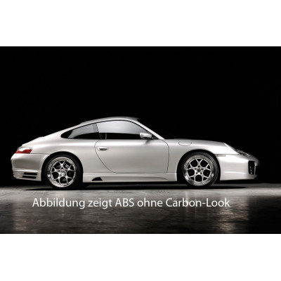Bas de caisse droit avec insert Carbon-look "Rieger Tuning" pour PORSCHE 911 (TYPE 996)