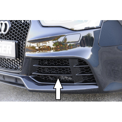 Grille d'aération gauche "noir brillant" pour pare-chocs avant "Rieger Tuning" pour AUDI A5 (B8/B81)