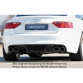 Diffuseur de pare-chocs arrière "Carbon look" "Rieger Tuning" pour AUDI A5 (B8/B81)