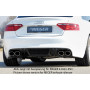 Diffuseur de pare-chocs arrière "Carbon look" "Rieger Tuning" pour AUDI A5 (B8/B81)
