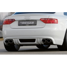 Diffuseur de pare-chocs arrière "noir" "Rieger Tuning" pour AUDI A5 (B8/B81)