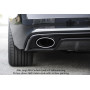 Diffuseur de pare-chocs arrière "noir" "Rieger Tuning" pour AUDI S5 (B8/B81)