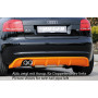 Diffuseur de pare-chocs arrière "noir" "Rieger Tuning" pour AUDI A3 (8P)
