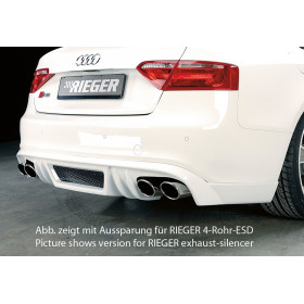 Ajout de pare-chocs arrière "noir" "Rieger Tuning" pour AUDI A5 (B8/B81)