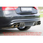 Diffuseur de pare-chocs arrière "noir" "Rieger Tuning" pour AUDI A5 (B8/B81)