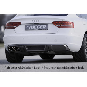 Diffuseur de pare-chocs arrière "noir" "Rieger Tuning" pour AUDI A5 (B8/B81)