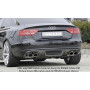 Diffuseur de pare-chocs arrière "noir" "Rieger Tuning" pour AUDI A5 (B8/B81)