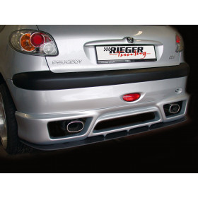 Ajout de pare-chocs arrière "Rieger Tuning" pour PEUGEOT 206