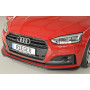 Lame de pare-chocs avant "noir brillant" "Rieger Tuning" pour AUDI A5 (B9/F5)