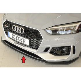 Lame de pare-chocs avant "noir brillant" "Rieger Tuning" pour AUDI RS5 (B9/F5)