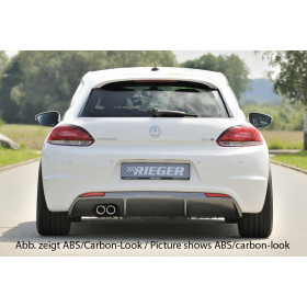 Diffuseur de pare-chocs arrière duplex "Carbon-look" "Rieger Tuning" pour VOLKSWAGEN SCIROCCO R-LINE (13)