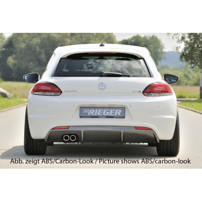 Diffuseur de pare-chocs arrière duplex "Carbon-look" "Rieger Tuning" pour VOLKSWAGEN SCIROCCO R-LINE (13)