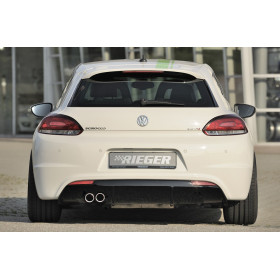 Diffuseur de pare-chocs arrière duplex "Noir brillant" "Rieger Tuning" pour VOLKSWAGEN SCIROCCO R-LINE (13)