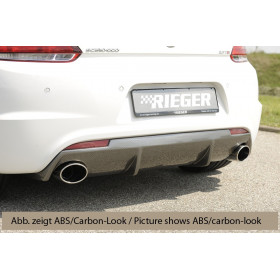 Diffuseur de pare-chocs arrière duplex "Carbon-look" "Rieger Tuning" pour VOLKSWAGEN SCIROCCO R-LINE (13)