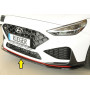 Lame de pare-chocs avant  "noir brillant" "Rieger Tuning" pour HYUNDAI I30 N