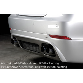 Ajout de pare-chocs arrière "Carbon look" "Rieger Tuning" pour BMW SERIE 5