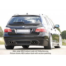 Ajout de pare-chocs arrière "noir" "Rieger Tuning" pour BMW SERIE 5