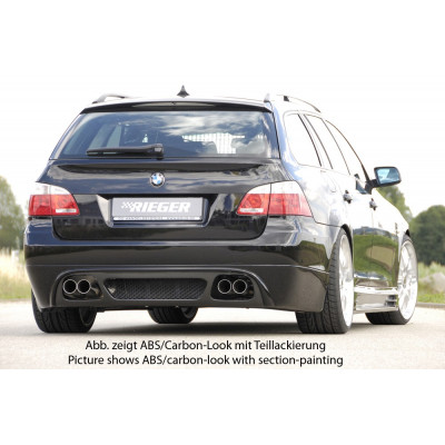 Ajout de pare-chocs arrière "noir" "Rieger Tuning" pour BMW SERIE 5